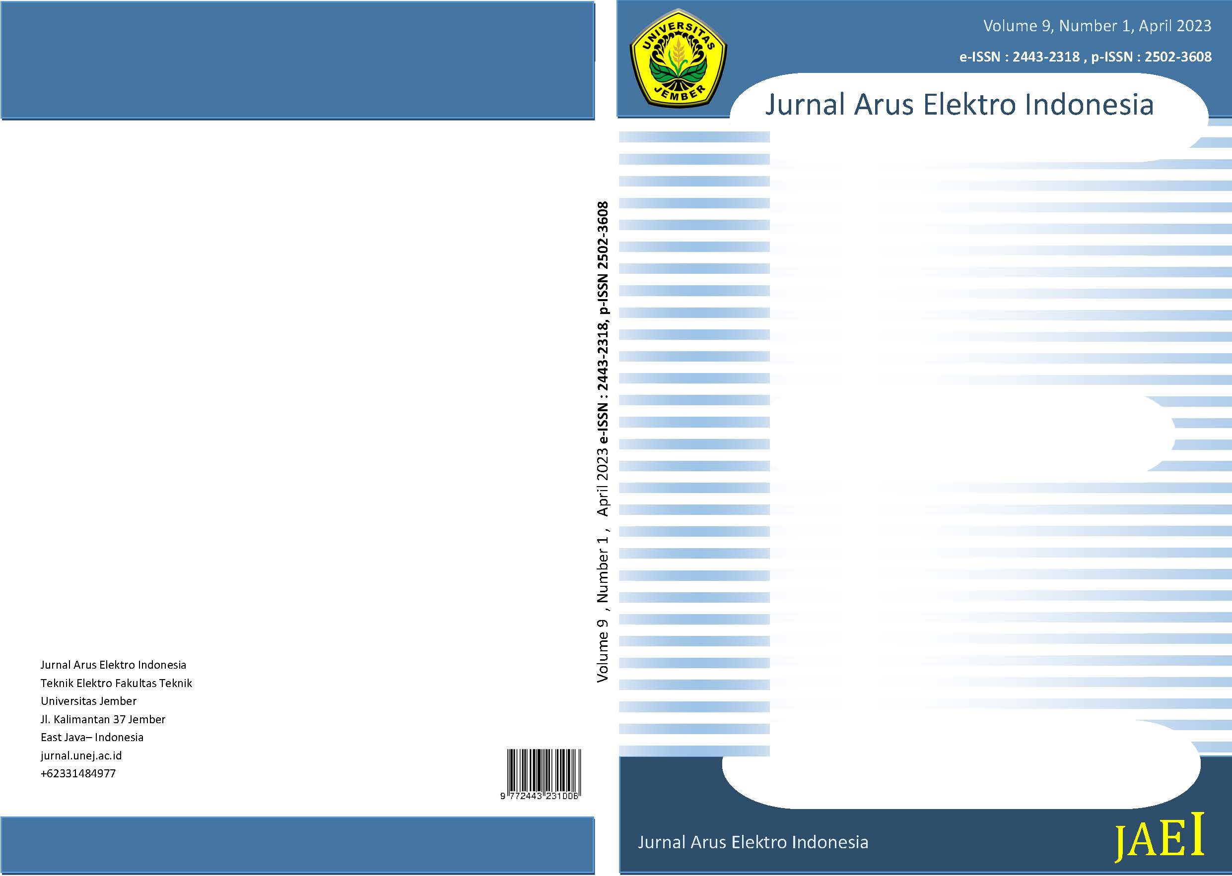 Jurnal Arus Elektro Indonesia Volume 9 Number 1 2023